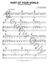 Part of Your World piano sheet music cover